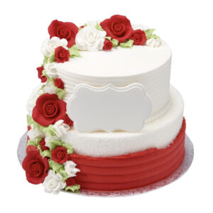 Two tier cake for up to 30 people