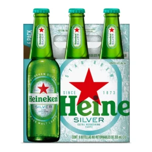 Silver Heineken 6 pack 355 ml