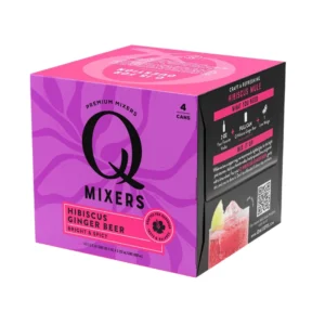 Q Mixers Hibiscus Ginger Beer 7.5 oz – 4 cans
