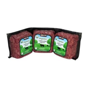 Kirkland Organic Ground Beef 3 lb package