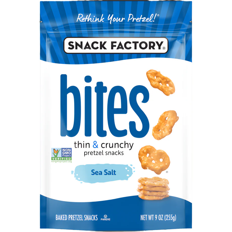 Snack Factory Sea Salt Pretzel Bites 9 oz
