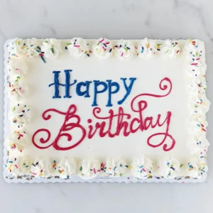 Classic Birthday Sheet Cake – Serves 30