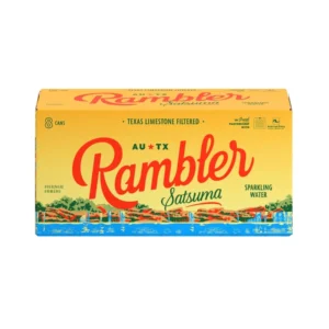 Rambler Sparkling Water Satsuma 12 oz, 8 Cans