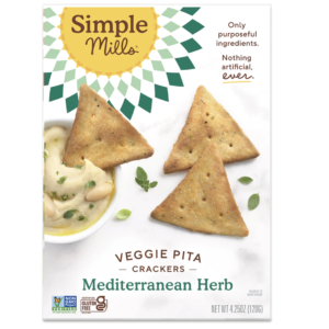 Simple Mills Pita Crackers Mediterranean Herb 4.25 oz