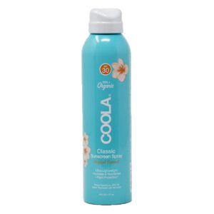 Coola Sunscreen Spray Tropical Coconut SPF 30 Feef Friendly 6 oz