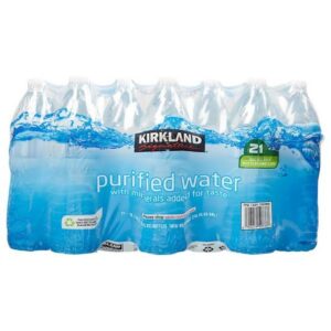 Kirkland Purified Water 21 bottles 1 L each