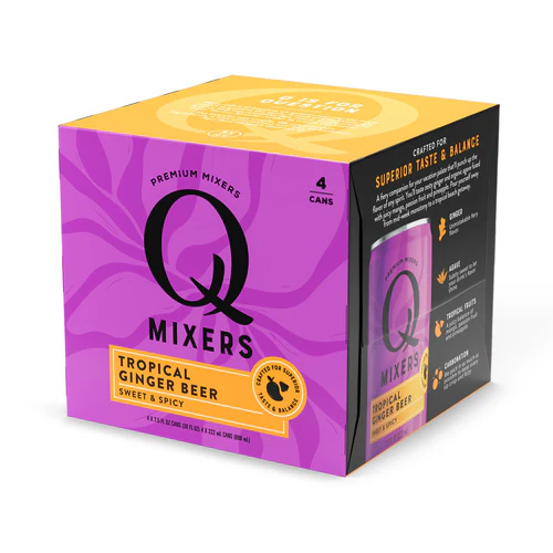 Q Mixers Tropical Ginger Beer 7.5 oz – 4 cans