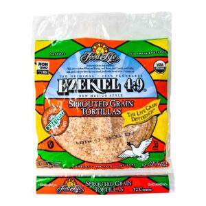 Food For Life Bread Sprouted Grain Tortillas Ezekiel 4:9 Organic 12 oz