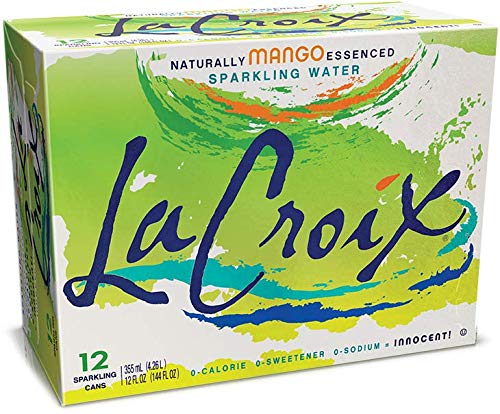 La Croix Water Sparkling Mango Non GMO 12 oz 12 pack