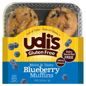 Udi's Gluten-Free Blueberry Muffins 12 oz 4pk