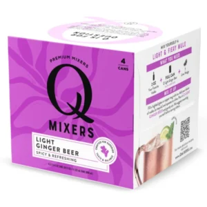 Q Mixers Ginger Beer Light 7.5 oz – 4 cans