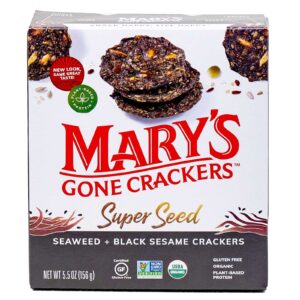 Mary's Gone Crackers Seaweed+Black Sesame Gluten Free 5.5 oz