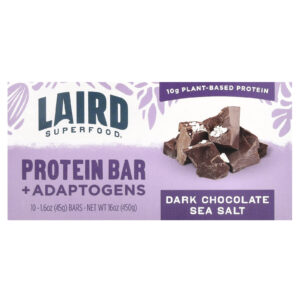 Laird Superfood Adaptogen Bar Dark Chocolate Sea Salt 1.6 oz