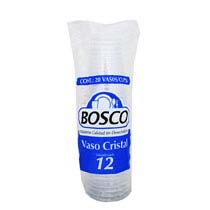 Bosco disposable cups glass size 12 20 pcs