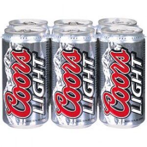 Coors Light 6 pack 355 ml/12 oz