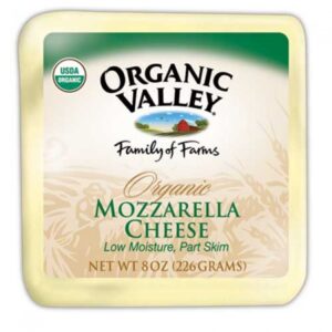 Organic Valley Mozzarella Cheese 8 oz