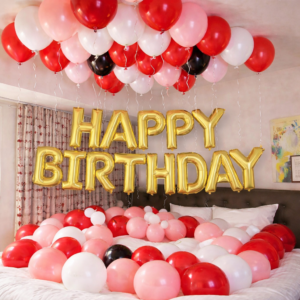 Jumbo Happy Birthday with balloons