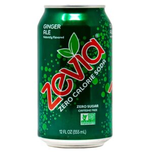 Zevia Soda Ginger Ale Zero Calorie 12 oz
