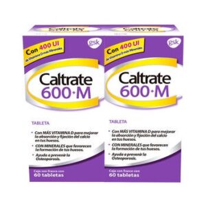 Caltrate 600+M Vitamin D3 + Minerales 2 60 Tabletas