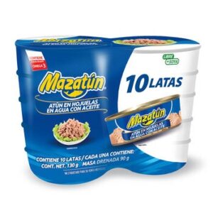 Mazatún Tuna in Oil Soy-Free 10 x 130 g