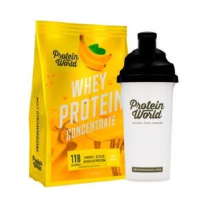 Protein World Whey Protein Powder Flavor Plátano 900 g