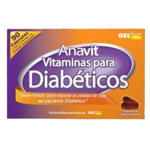 Anavit Vitamins for Diabéticos 90 Capsules