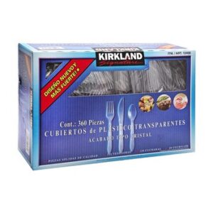 Kirkland Signature Clear Plastic Cutlery 360 Pieces