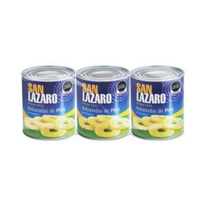 San Lazaro Pineapple Slices in Syrup 3 x 800 g