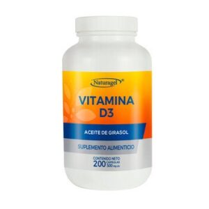 Naturagel Vitamin D3 with Oil Girasol 200 Capsules