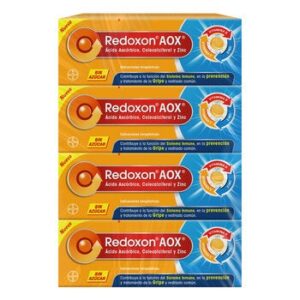 Redoxon AOX Flavor Orange paquete 4 Tubes with 10 tabletas cada uno