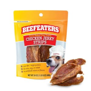 Beefeaters Baked Chicken Jerky Strips Dog Treats 680 g