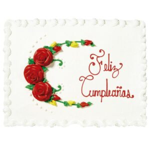 Kirkland Signature Half Sheet Cake Colored Roses