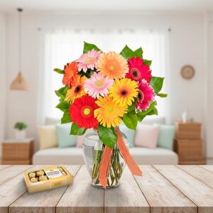 Expression of Love Gerbera Vase — Cabo Delivery flowers in Cabo San Lucas