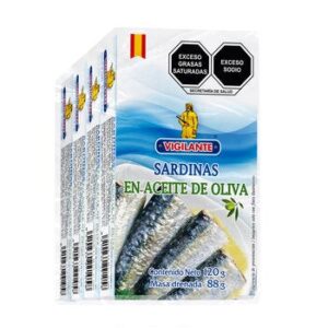 Vigilante Sardines in Olive Oil 4 x 120 g