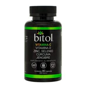 Bitol Vitamin C, Vitamin D, Zinc, Selenio, Cúrcuma & Ginger 90 Capsules