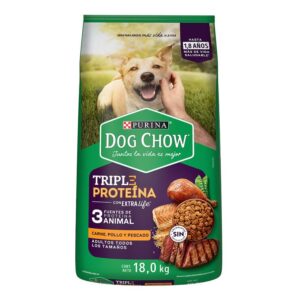 Dog Chow Adult Dog Food Triple Protein 18 kg
