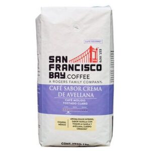 San Francisco Bay Coffee Gourmet Ground Coffee Flavor Crema Hazelnut 1 kg