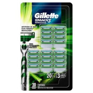 Gillette Shaving Refills Mach3 Sensitive 20 Pieces