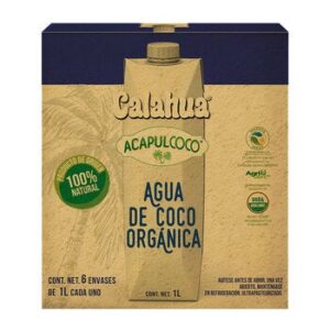 Calahua Acapulcoco Coconut Water Organic 6 x 1 l