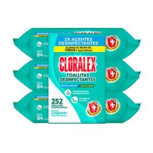 Cloralex Bleach-Free Disinfecting Wipes 252 Pieces