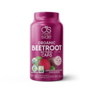 Organic Side Beetroot Betabel 90 Capsules