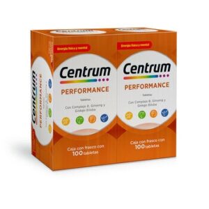 Centrum Performance Multivitamínico 2 Frascos with 100 tabletas Each