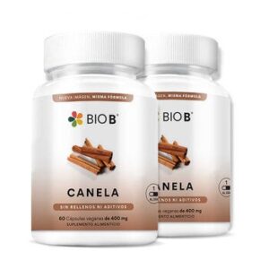 Bio B Cinnamon 2 Frascos 60 Capsules Each
