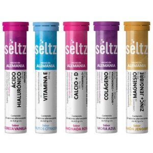 Seltz Ácido Hialurónico, Vitamin E, Calcio + D, Collagen, Magnesium 5 Tubes