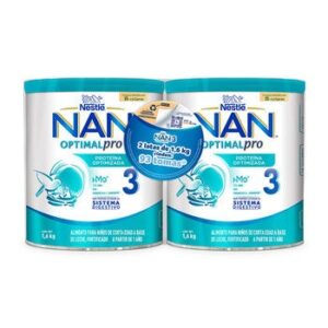NAN 3 Optimal Pro 1 a 2 Years 2 Cans 1.6kg Each