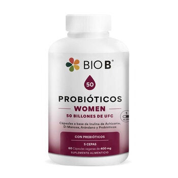 Bio B Probióticos Women 50 Billones Bottle with 60 Capsules