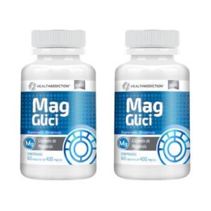 Healthaddiction Mag Glici Glicinato Magnesium 2 Frascos 60 Capsules Each