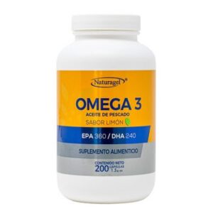 Naturagel Omega 3 EPA 360mg / DHA 240mg 200 Capsules