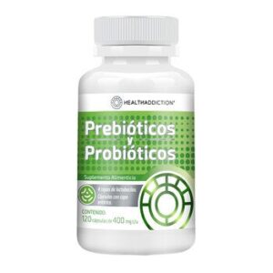 HealthAddiction Prebiótico & Probióticos Bottle with 120 Capsules