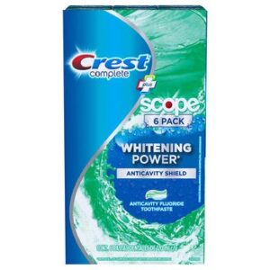 Crest Complete + Scope Toothpaste 6 x 120 ml